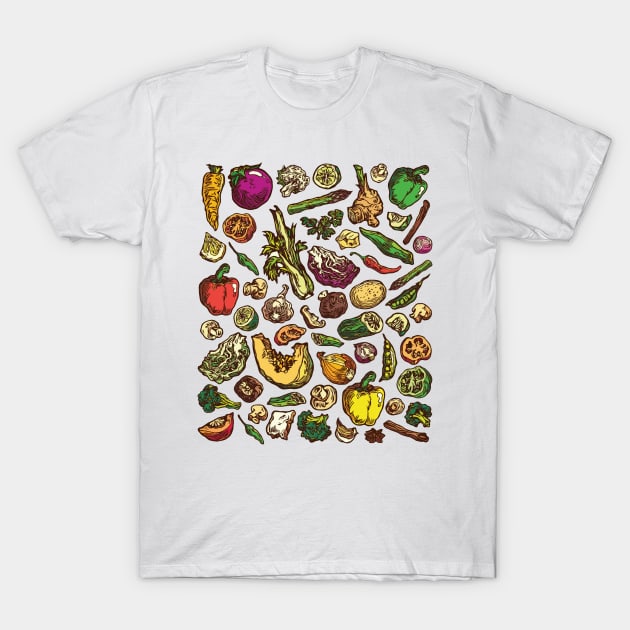 Asian Ingredients T-Shirt by Liyin Yeo